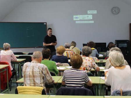 La clase final de “Romper la brecha digital generacional”.