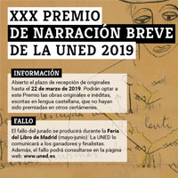 Convocado el XXX Premio de Narración Breve